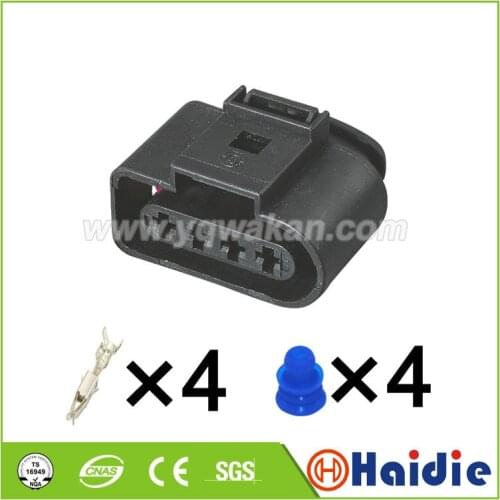 2sets 4pin A4 A6 VW Passat auto waterproof plug 4B0 973 724 wiring harness connector 4B0973724