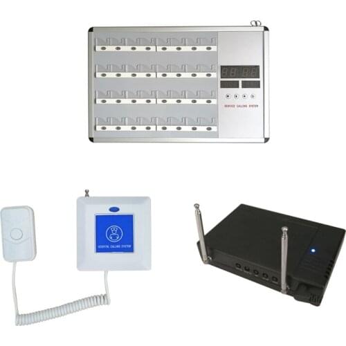 433.92mhz nurse calling bell system wireless hospital call patient pager calling button pull cord for elderly