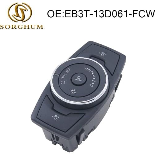 Car Headlight Fog Light Lamp Control Switch EB3T-13D061-FCW Repair For Ford EB3T13D061FCW