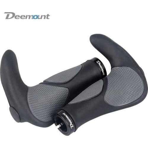 Deemount Bicycle Handlebar Grips Mountain Bike Non-slip Handlebar Grips Bicycle Rubber Horn Handlebar Grips Riding Accessories