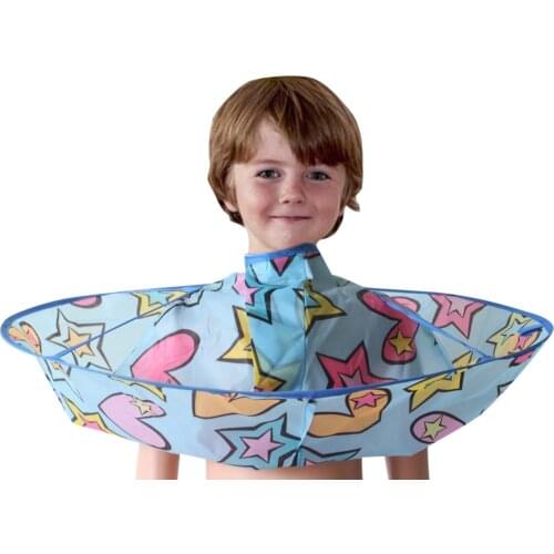 Baby Cartoon Cutting Hair Waterproof Cloth for 0-10Y children Cape Hairdressing Hairdresser Apron Haircut capes baby accessories
