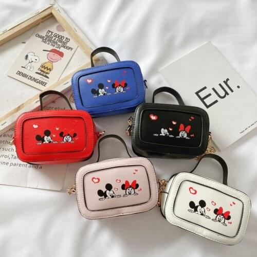 Disney Mickey mouse Childrens Messenger bag Cartoon Mickey Minnie mouse children shoulder bag boy girl chest bags waist bags
