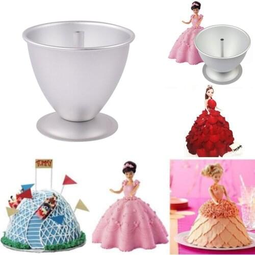 8 Inch Cake Mold Decorative Semicircle Princess Doll Dress Cake Pan Cake Baking Pan Kitchen Tool Accessories