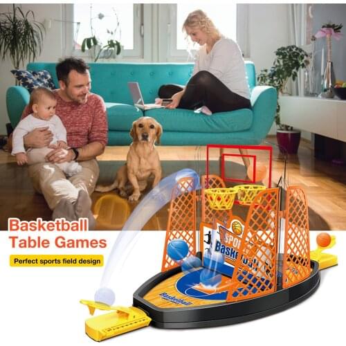 Hot Sale Basketball Shooting Game 2-sides Fun Finger Shoot Desktop Toy Family Indoor Entertainment Home Game