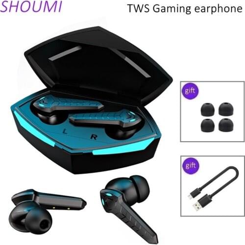 Shoumi P36 TWS Gaming Earbuds Bluetooth 5.0 Low Latency Wireless Headset Sound Position Hifi Bass Earphone for Smart Phone Gamer