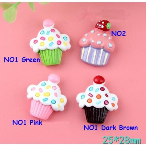 Strawberry cake ice cream resin DIY hair accessories hair rope material mobile phone shell DIY decoration accessories