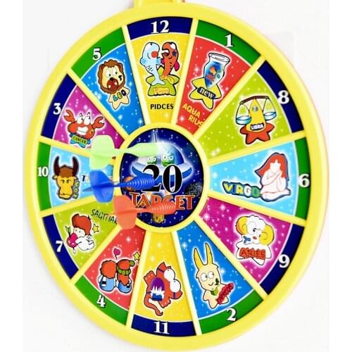 Creative Cartoon Magnetic Toys Safety Dartboard Darts Set Kids Shooting Game Indoor Games Family Gag Toy M/L Double-sided Board