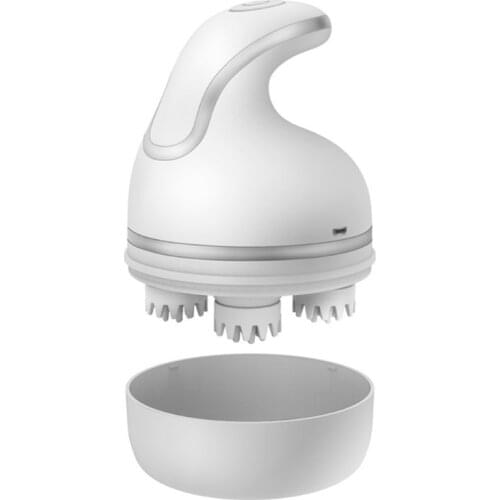 Cat Head Scalp Massager Electric Kneading Massage Comb Cordless Portable Handheld Remove Loose Hair Safe Material