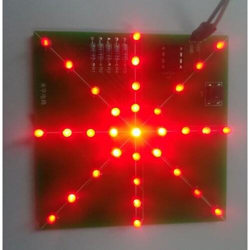 Water lamp kit 51 single chip microcomputer rotary lamp training Electronic DIY making fun welding exercise pieces