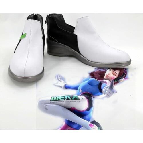 Game OW DVA Cosplay Shoes Boots Halloween Party Daily Leisure Prop