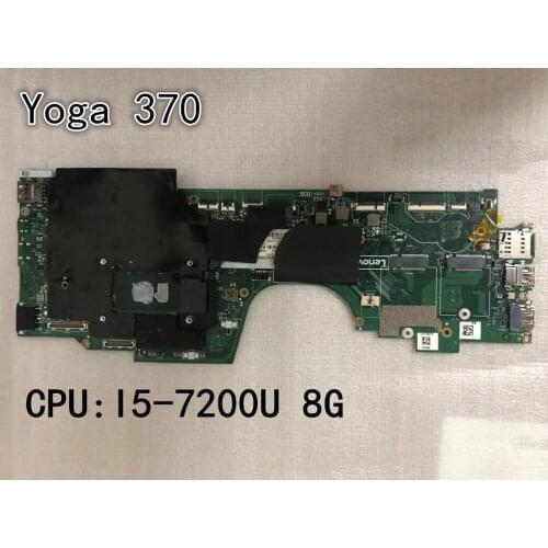 Original laptop Lenovo ThinkPad Yoga 370 motherboard main board i5-7200U 8G FRU 02DL570 01HY177