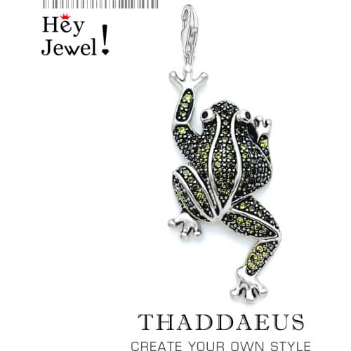 Pendant Frog Green Eva 2017 Fashion Glam 925 Silver Jewelry Europe Style Sterling Necklace Accessorie Gift For Woman Men