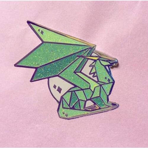 Spyro Crystal Dragon Glitter Enamel Brooch Pin Backpack Hat Bag Collar Lapel Pins Badges Women Mens Fashion Jewelry Accessories