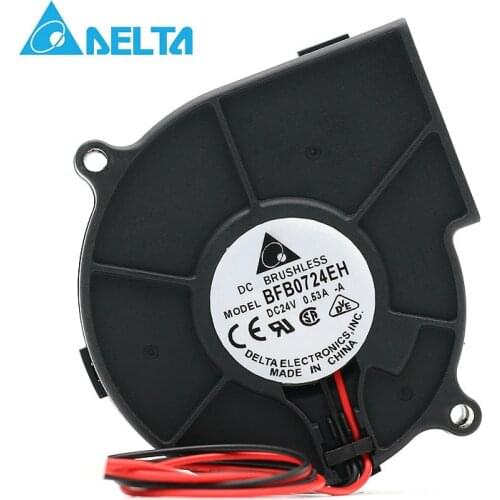 For delta BFB0724EH 7530 7CM 24V 0.53A wind dual ball turbine cooling fan