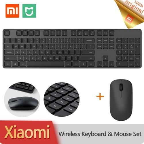 Xiaomi Wireless Mouse Keyboard Russia 2.4GHz Silent USB Keyboard and Mouse Set Combo Multimedia for Notebook Laptop Desktop PC