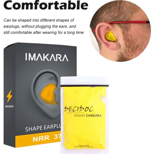 Sound-proof Earplugs Nap Anti-noise Soft Earbud Moldable Waterproof Earplugs for Sleep Work
