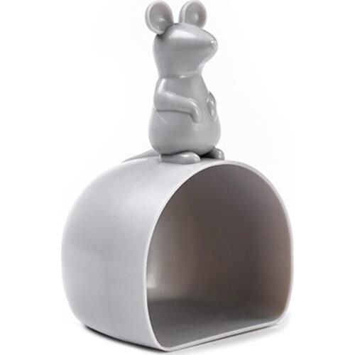 1Pcs Plastic Mouse Shape Rice Measuring Cup Water Spoon Cereal Rice Shovel Scoop Creative Home Kitchen Gadgets & Tools