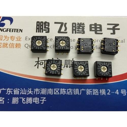 1PCS U.S. C&k CD16RM0SB 0-F/16-bit rotary dial coding switch 3: 3-pin positive code patch 6-pin