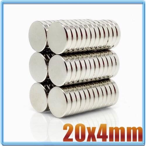2/5/10/20PCS 20x4 Permanent Round Magnets 20mm X 4mm Neodymium Magnet N35 20x4mm Strong Magnetic Magnets 20*4 Powerful Magnets