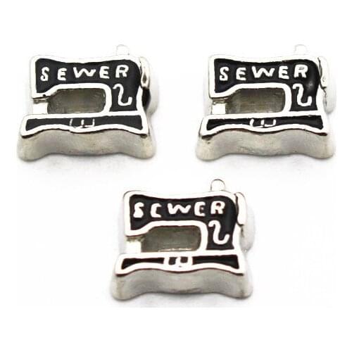 20Pcs/Lot Sewing Machine Alloy Floating Charms Hand-made DIY for Glass Lockets