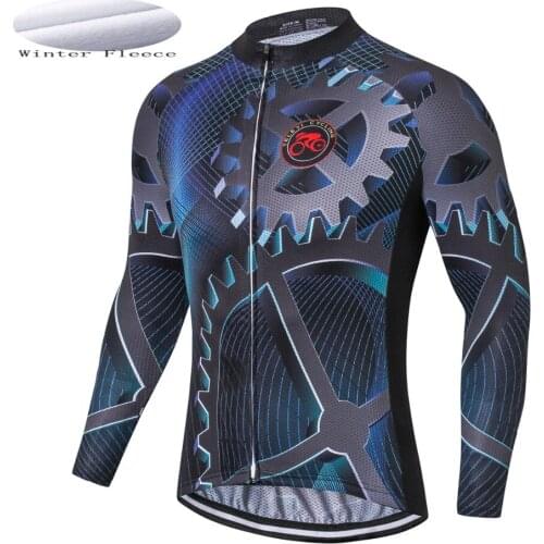 2018 Winter Thermal Fleece Windproof and rain protection Cycling Jersey long sleeve protection combined Bicycle cloth