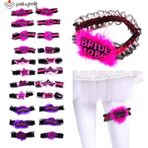 3pcs wholesale fun garters Bachelorette Hen Party girls night out wedding decoation accessories party supplies 2020 new design