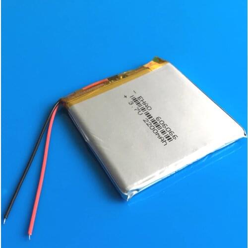606066 3.7V 2200mAh rechargeable battery li po polymer lithium for GPS DVD power bank Tablet PC PAD PDA Laptop camera keyboard