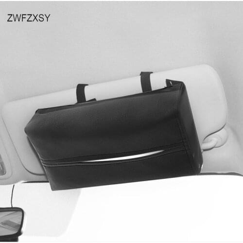 1 piece car tissue box towel cover car sunshade tissue box bracket, seat back car tissue box auto parts