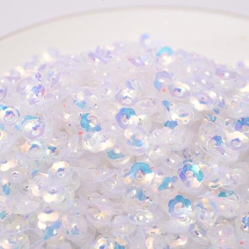 10g 6mm Plum Blossom Pvc Loose Sequins For Crafts Cup Paillettes Wedding Sewing Handcraft Decoration Diy Accessory Lentejuelas