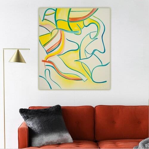 Citon Willem De Kooning《Untitled 1986》Canvas Oil Painting Artwork Poster Picture Wall Hanging Decor Home Living Room Decoration