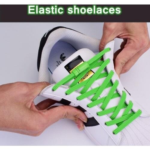 Magnetic ShoeLaces Elastic Locking ShoeLace Special Creative No Tie Shoes lace Kids Adult Unisex Sneakers Laces strings