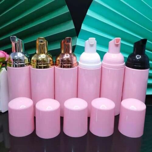 10PCS 60Ml Bright Pink Foam Bottle Soap Mousse Liquid dispenser plastic foam shampoo lotion bottle foam bottle