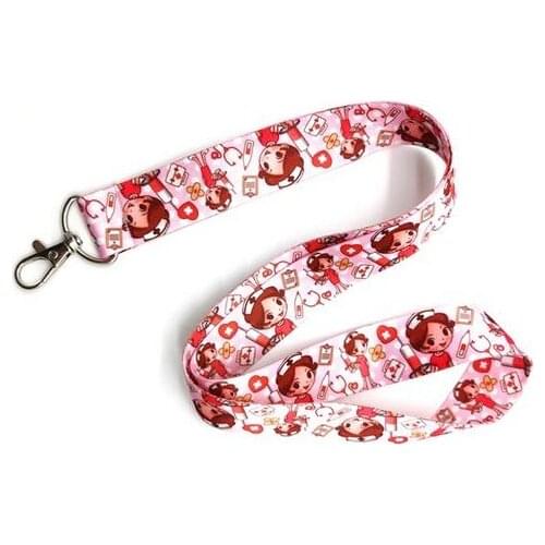 Hot New 20 pcs Doctors nurse Neck Strap Lanyards Badge Holder Rope Pendant Key Chain Accessories Gift