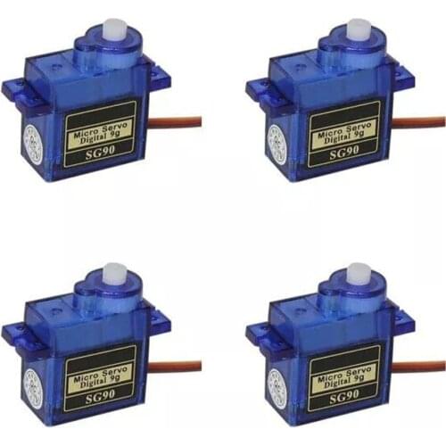 HIINST HOT 4PCS 100% NEW SG90 9G Micro Servo Motor For Robot 6CH RC Helicopter Airplane Controls for Arduino