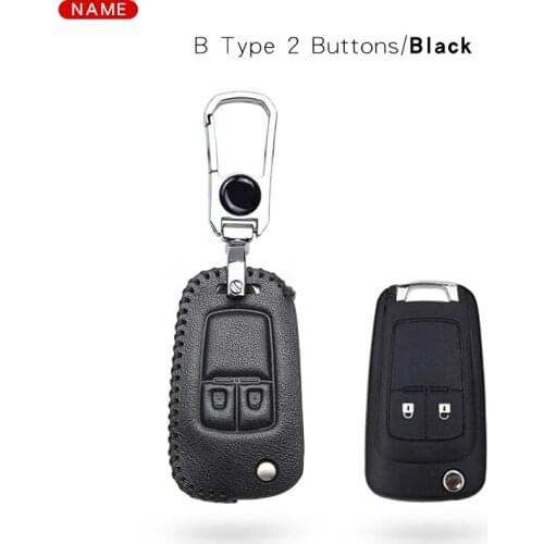 Leather Car Key Ring Cover For Buick For Opel Astra J Corsa E Insignia Zafira C Meriva Antara VAUXHALL For Chevrolet Cruze Aveo