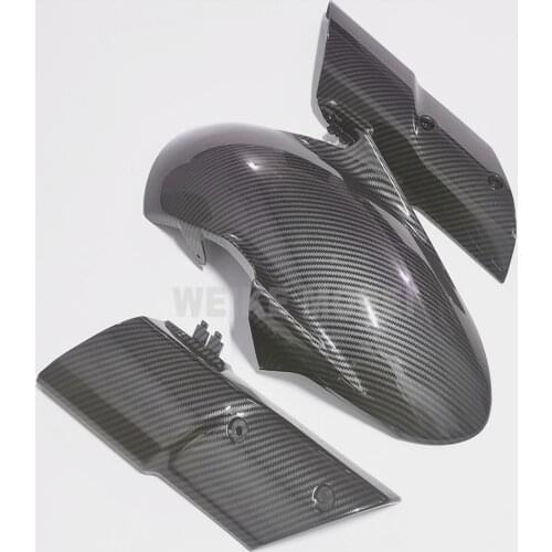 For Fit Kawasaki Ninja Z1000 2010 2011 2012 2013 Tire Front Fender Mudguard ABS Plastic Carbon Fiber Painted
