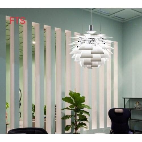 Nordic pine cone chandelier Thousand leaf personality modern minimalist living room study bar bedroom aluminum chandelier