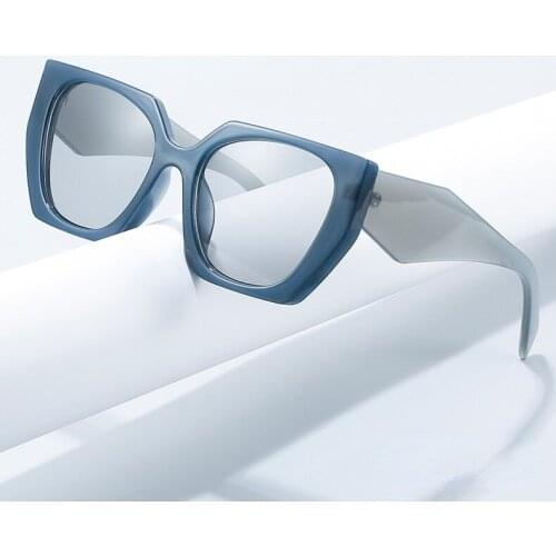 Fashion Polygonal Glasses Frame Women European And American Three-Color Frame Flat Glasses Mens Glasses