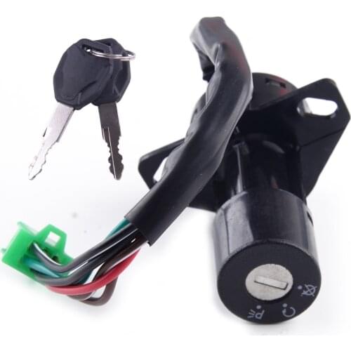 Motorcycle Security 6 Wires Ignition Switch Lock With 2 Keys Set Fit For Suzuki GS125 Accessories