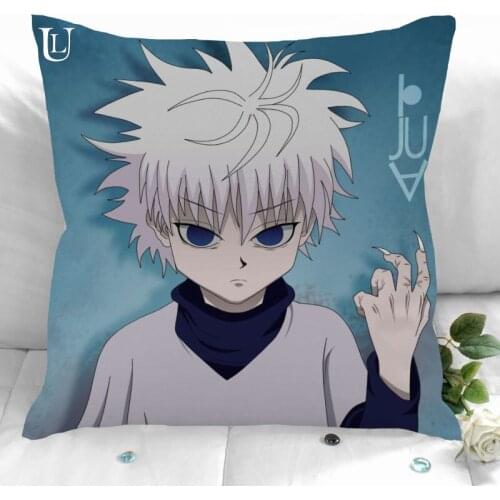 New Custom HUNTER x HUNTER Pillowcases Printed Square Pillowcase Home Decorative Zipper Pillow Cover 35X35cm40X40cm(One Side)