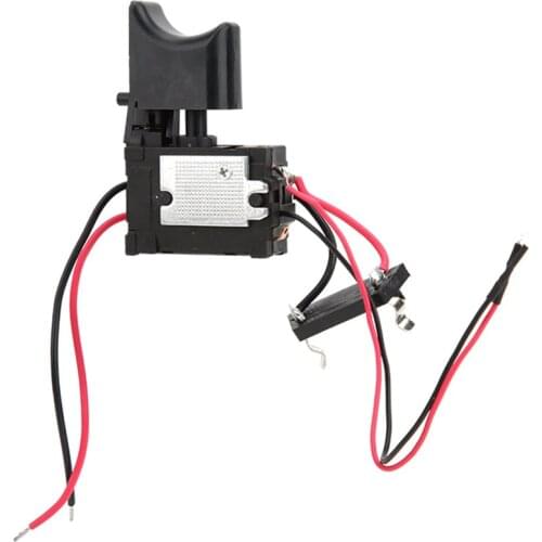 7.2V- 24V Drill Speed Controller Drill Switch Lithium Battery Cordless Drill Speed Control Trigger Switch with Light