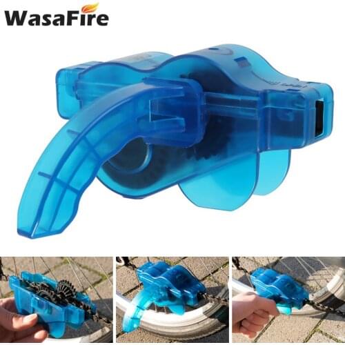 Portable Bicycle Chain Cleaner MTB Road Bike Clean Machine Brushes Scrubber Outdoor Sports Wash Tools Cycling Cleaning Kit