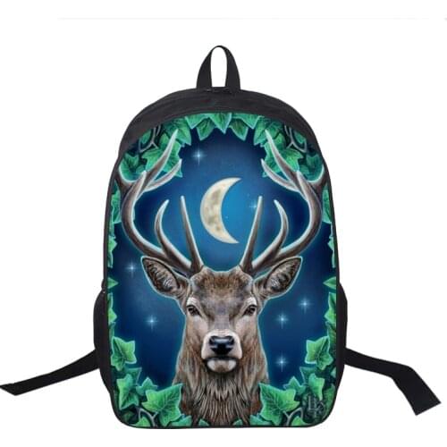 Usb Cable Schoolbag Deer Hunting Print Anime Backpacks for School Teenagers Girls Boys Bookbag 16 Inch Kawaii Backpacks Mochila