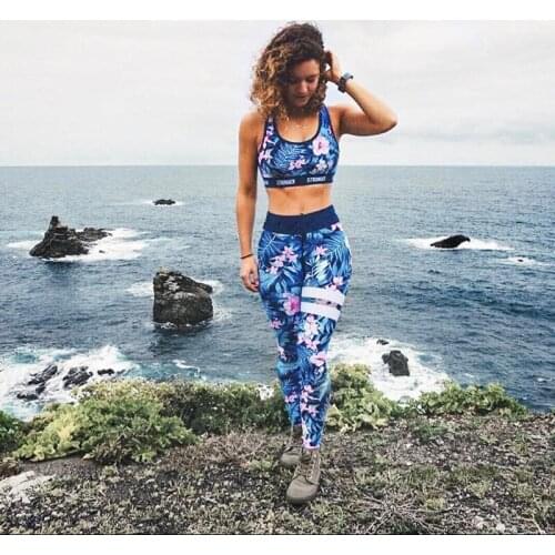 Printed yoga pants training pants womens sports leggings high-waists stretch womens running gym fitness leggings
