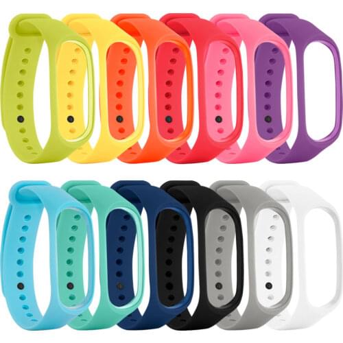 For Xiaomi Mi Band 3 Strap bracelet Silicone Wristband xiomi miband 3 mi3 black Smart miband3 Accessories wrist Strap Mi Band3