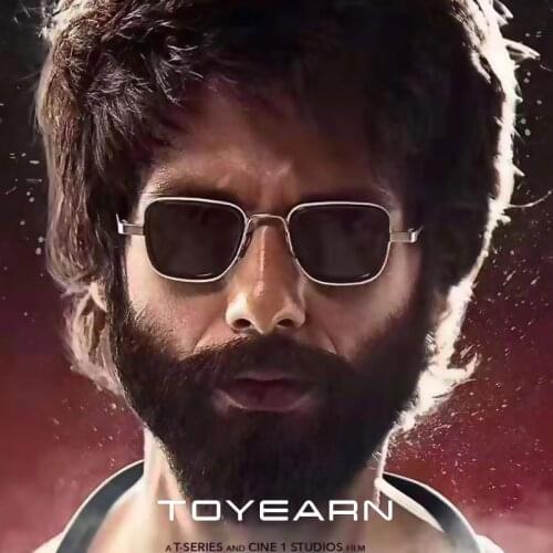 New Fashion Brand Designer Steam Punk Sunglasses Men Women Vintage Small Square Frame Shahid Kapoor Sunglasses KABIR SINGH