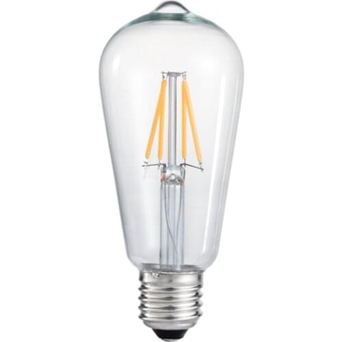 ST64 Vintage Edison Light Bulbs E27 Home Decor 2W 4W 6W 8W LED Lamp Bulb AC110V~220V Warm Lamps Holiday Party Indoor Lighting