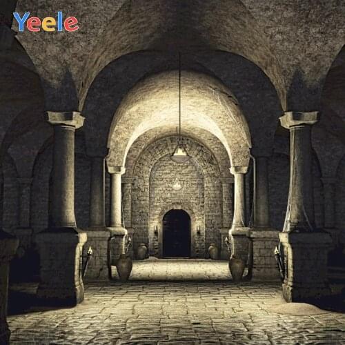 Old Vintage Castle Arched Passage Pillar Retro Backdrop Photography Background For Photo Studio Photophone Photozone Photocall