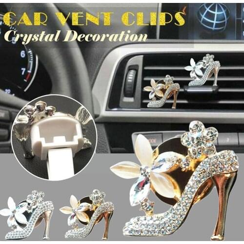 Stylish And Exquisite Car Accessories Clip Car Interior Elegant Accessories Freshener Air Crystal DecorationCar Car S4H0