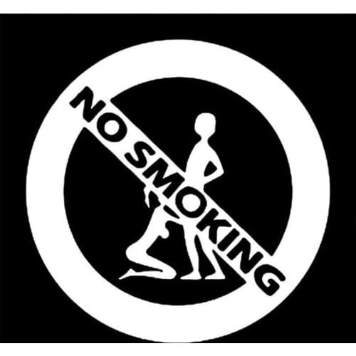 No Smoking Boys Do Not Smoke Car Fuel Tank Cover Reflective Stickers Funny Motorcycle Car Stickers Pull Flowers